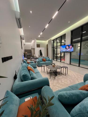 Posezení v ubytování فلفت- شاليه