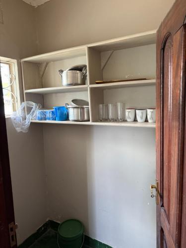 Kuchyň nebo kuchyňský kout v ubytování chilala apartments