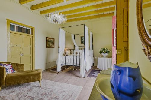Ένα ή περισσότερα κρεβάτια σε δωμάτιο στο Casa Emblemática Poggio Maldonado