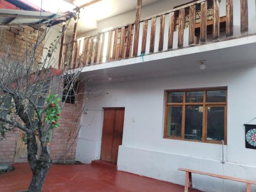 Balkoni atau teres di Casita en Urubamba