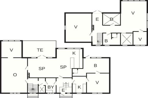 a floor plan of a house at 10 person holiday home in Mörbylånga-By Traum in Mörbylånga