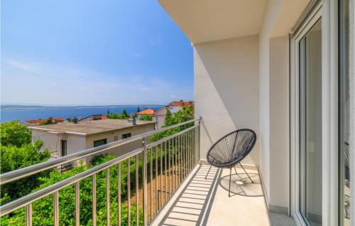 Balkón nebo terasa v ubytování 2 Bedroom Beautiful Apartment In Crikvenica