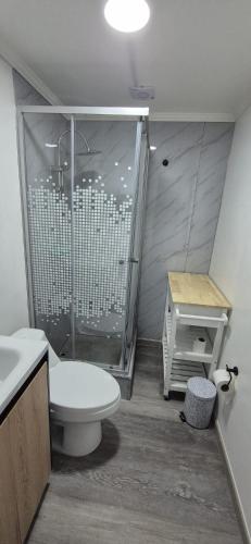 Un baño de hostal Milaris