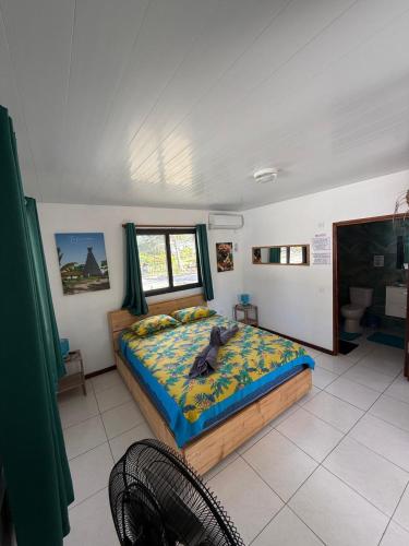 Postel nebo postele na pokoji v ubytování Fare 'Una'Una - Fakarava