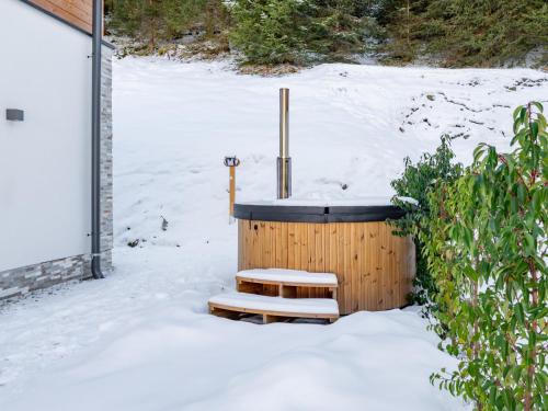 Ahorn Mountainlodge durante el invierno