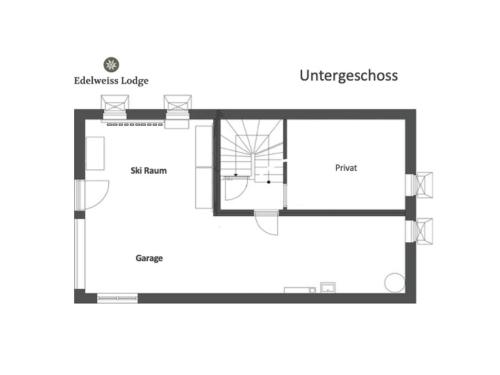 Edelweiss Lodgeの見取り図または間取り図