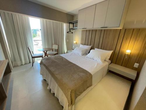 Ένα ή περισσότερα κρεβάτια σε δωμάτιο στο ORA Beach Residence - Flat Porto de Galinhas