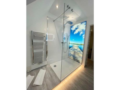 Et badeværelse på Holiday home Bellaeins