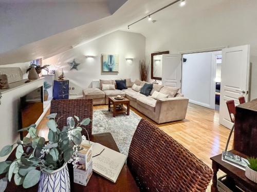 Posezení v ubytování Rosie Cottage