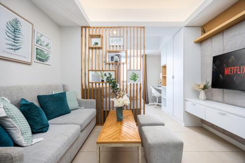 Posezení v ubytování Virgo Nest Rentals - Avida Riala IT Park - City View