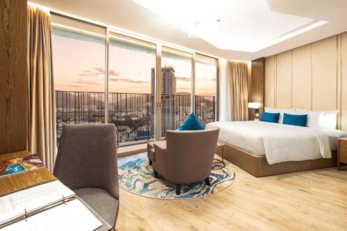 Χώρος καθιστικού στο Luxanova Panorama Condotel
