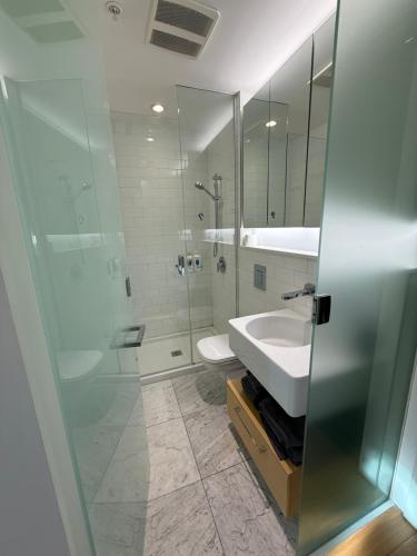 Koupelna v ubytování Downtown Studio Rental