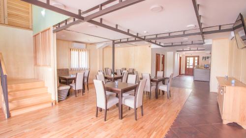 Un lugar para sentarse en Green House Hostel