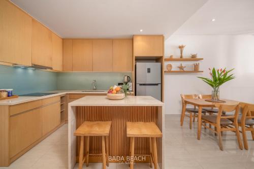 Kuchyň nebo kuchyňský kout v ubytování Bada Beach apartment
