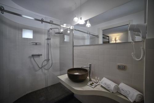 Koupelna v ubytování Terrazzani Suite