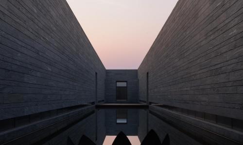 a view from the inside of a building at 徐州云东境酒店 in Xuzhou