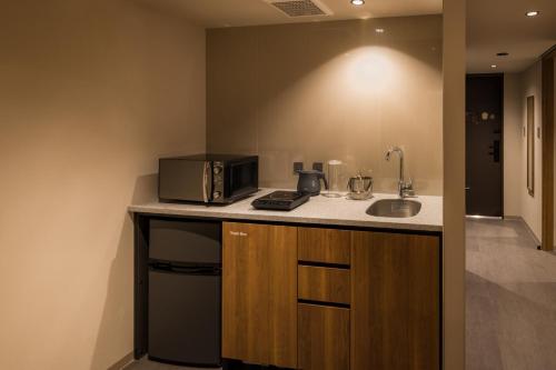Dapur atau dapur kecil di &Here SHINJUKU