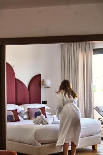 Hôtel & Spa Rocabellaにあるベッド