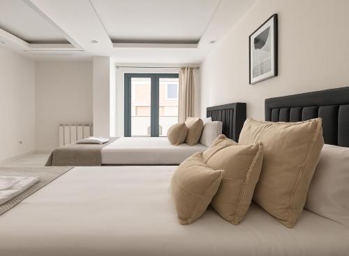 Ένα ή περισσότερα κρεβάτια σε δωμάτιο στο Appartement 2 chambres Spacieux à Dely Brahim