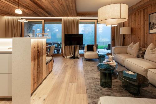 Χώρος καθιστικού στο Antarès ORION 001 - luxury apartment ski inski out