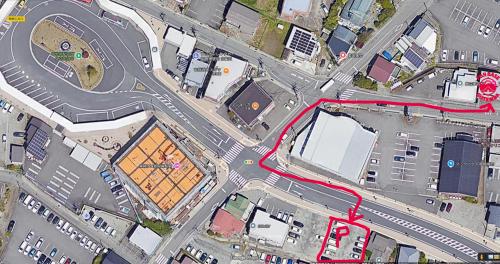 an overhead view of an intersection with a street at FujiBaseGotemba Sta 3-mins walk in Gotemba