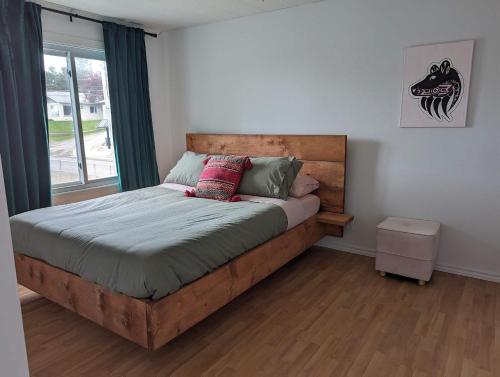 Katil atau katil-katil dalam bilik di Chambre de l'Ours-Muwin-Bear