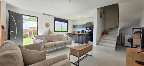 Χώρος καθιστικού στο La Kaz Mahatsara - La Saline les Bains