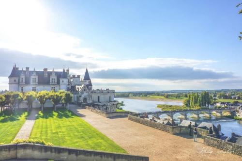 an image of a castle with a river at L'Échappée Royale - Beauval et Route des Châteaux in Billy