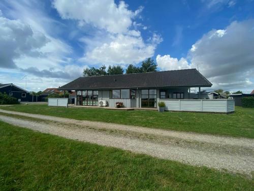 Bygningen som feriehuset ligger i