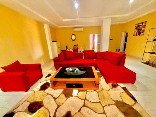 Posezení v ubytování AS Appartement meublé