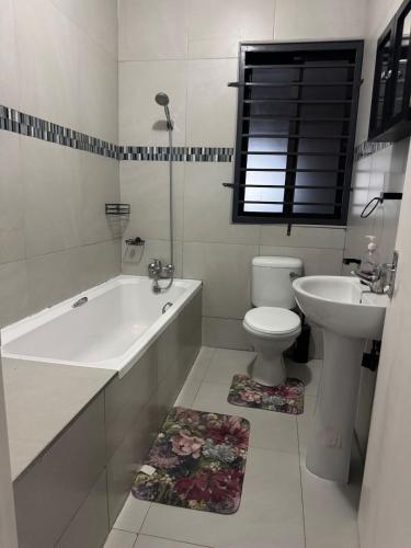 Koupelna v ubytování Mutesu Apartments