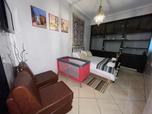 Tetouan house Dar Sultana High-end and beautiful in the center of Tetouanにあるシーティングエリア