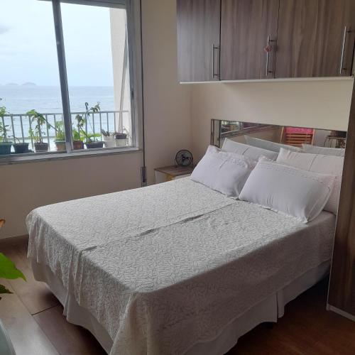 Krevet ili kreveti u jedinici u okviru objekta Flat Mar e Sol