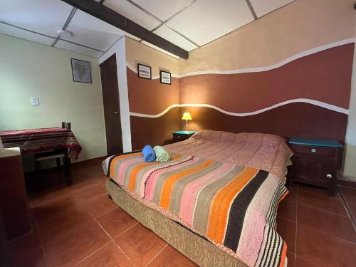Postel nebo postele na pokoji v ubytování Casa los Molles Hostel