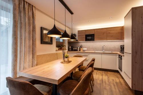 Küche/Küchenzeile in der Unterkunft Appartements ALMA