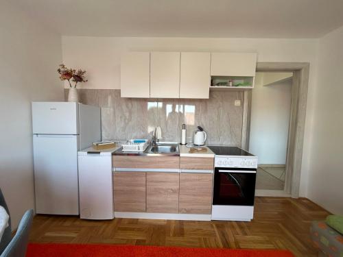 Apartman Azraにあるキッチンまたは簡易キッチン