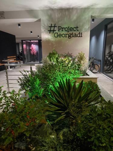 Project Georgiadi #1 - Modern Apartment in peaceful neighborhood - 15 mins from Loutra Pozarにある庭