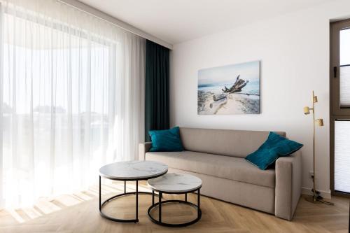 Ruang duduk di Apartament Sarbinove