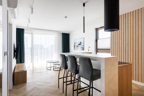 Televisyen dan/atau pusat hiburan di Apartament Sarbinove