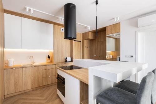 Dapur atau dapur kecil di Apartament Sarbinove