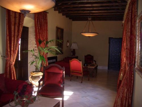 Χώρος καθιστικού στο Hacienda Los Jinetes