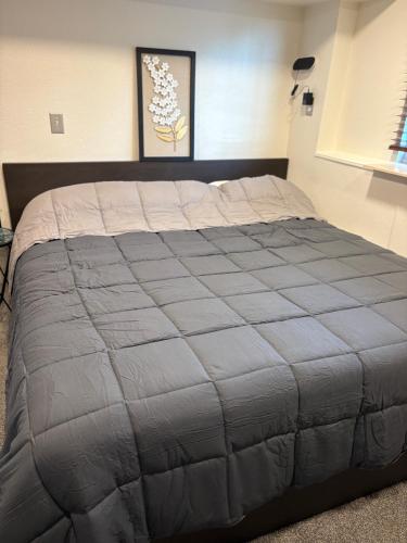 a bedroom with a large bed in a room at The Cozy nest in Englewood