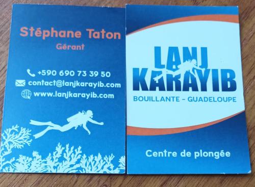 a brochure for a course at the marine institute at Issa Blue Appartement Vue sur Mer in Bouillante
