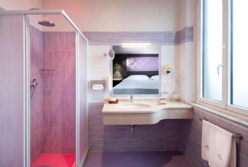 Koupelna v ubytování Hotel Settentrionale Esplanade