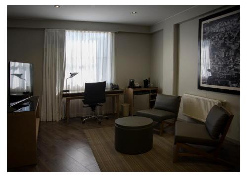 Χώρος καθιστικού στο Casa Grande Suites