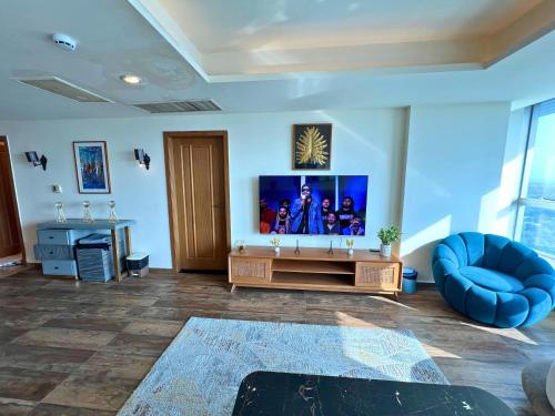 Centaurus Mountain view 2 bedroomにあるテレビまたはエンターテインメントセンター