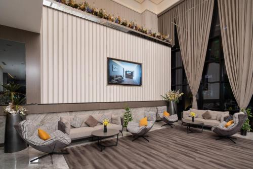Posezení v ubytování Msharef Almoden hotel