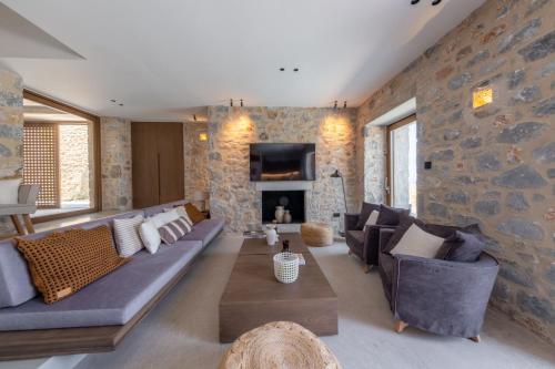 Χώρος καθιστικού στο Terra Maina Villa