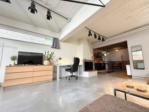 Industrial Studio with Patio