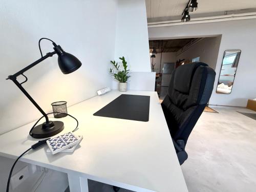 Industrial Studio with Patio